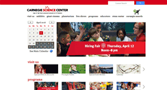 Desktop Screenshot of carnegiesciencecenter.com